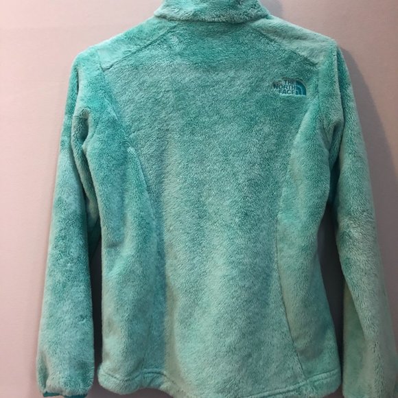 The North Face Girls' Fleece Coat | Mint Full Zip  Youth Jacket - Picture 5 of 6